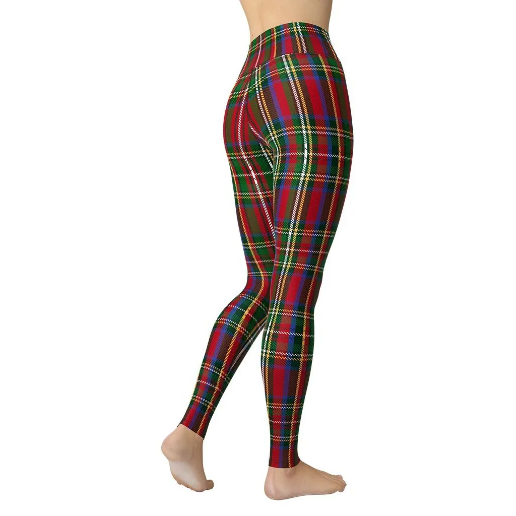 Tartan Christmas Yoga Leggings