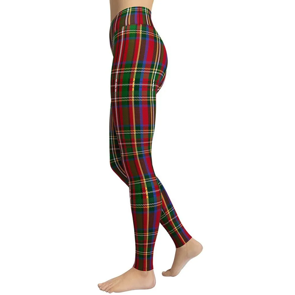 Tartan Christmas Yoga Leggings