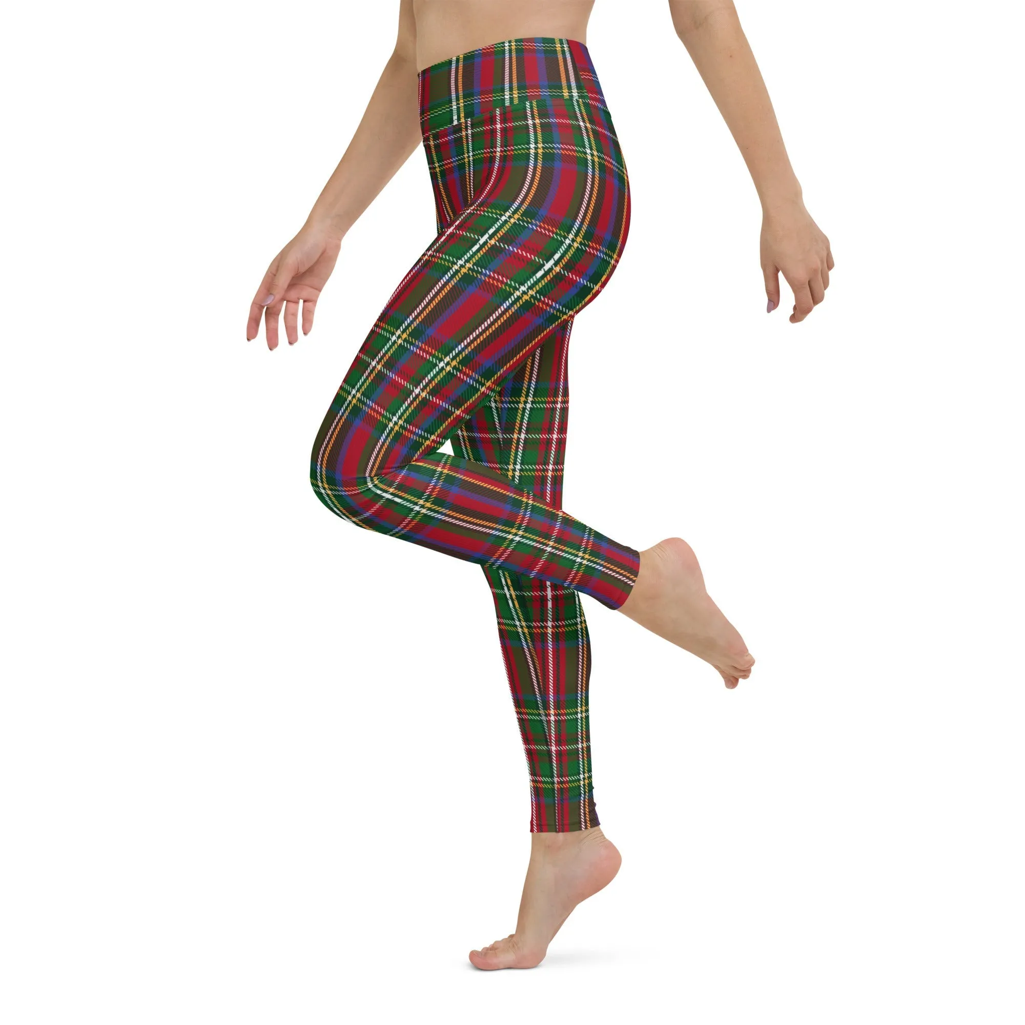 Tartan Christmas Yoga Leggings