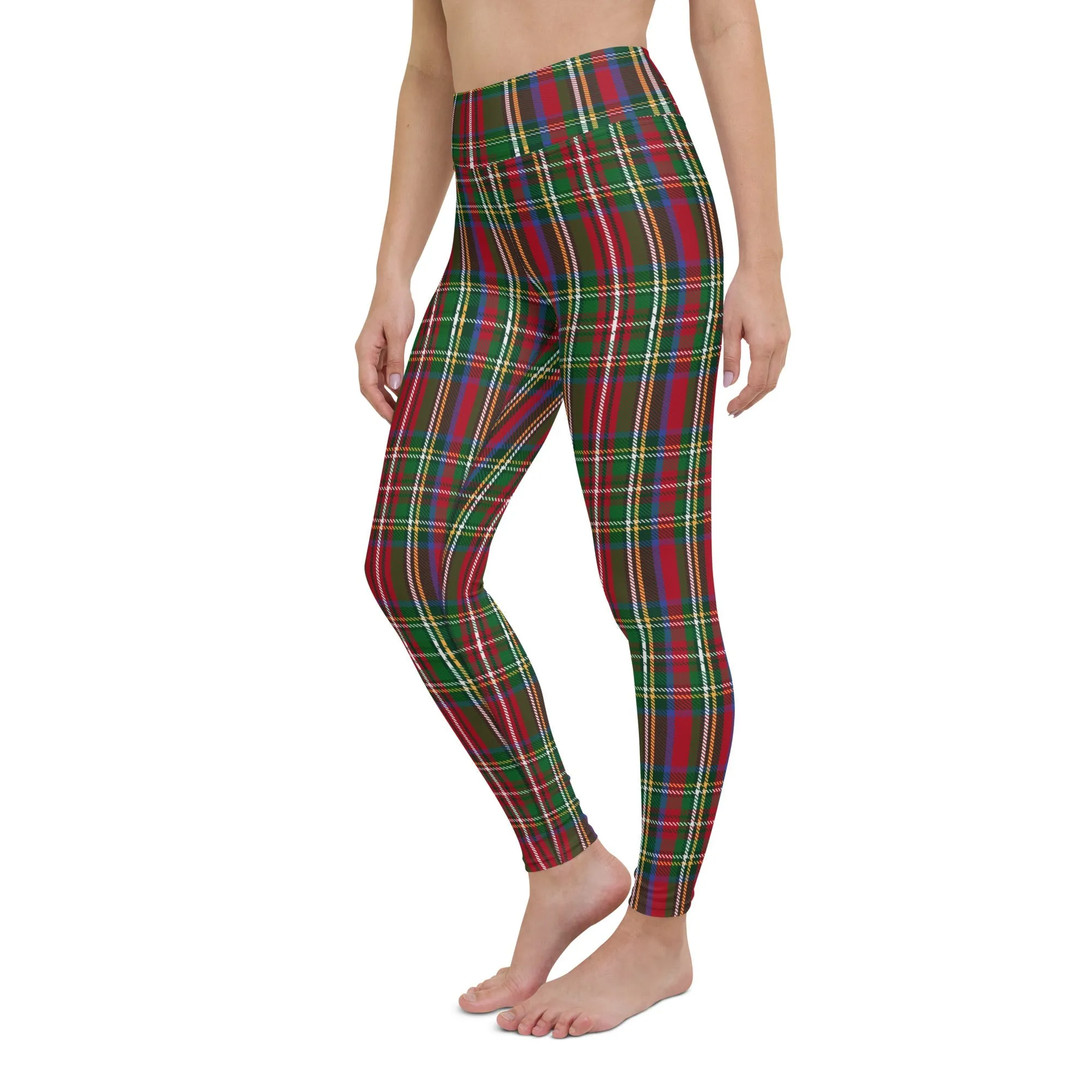 Tartan Christmas Yoga Leggings