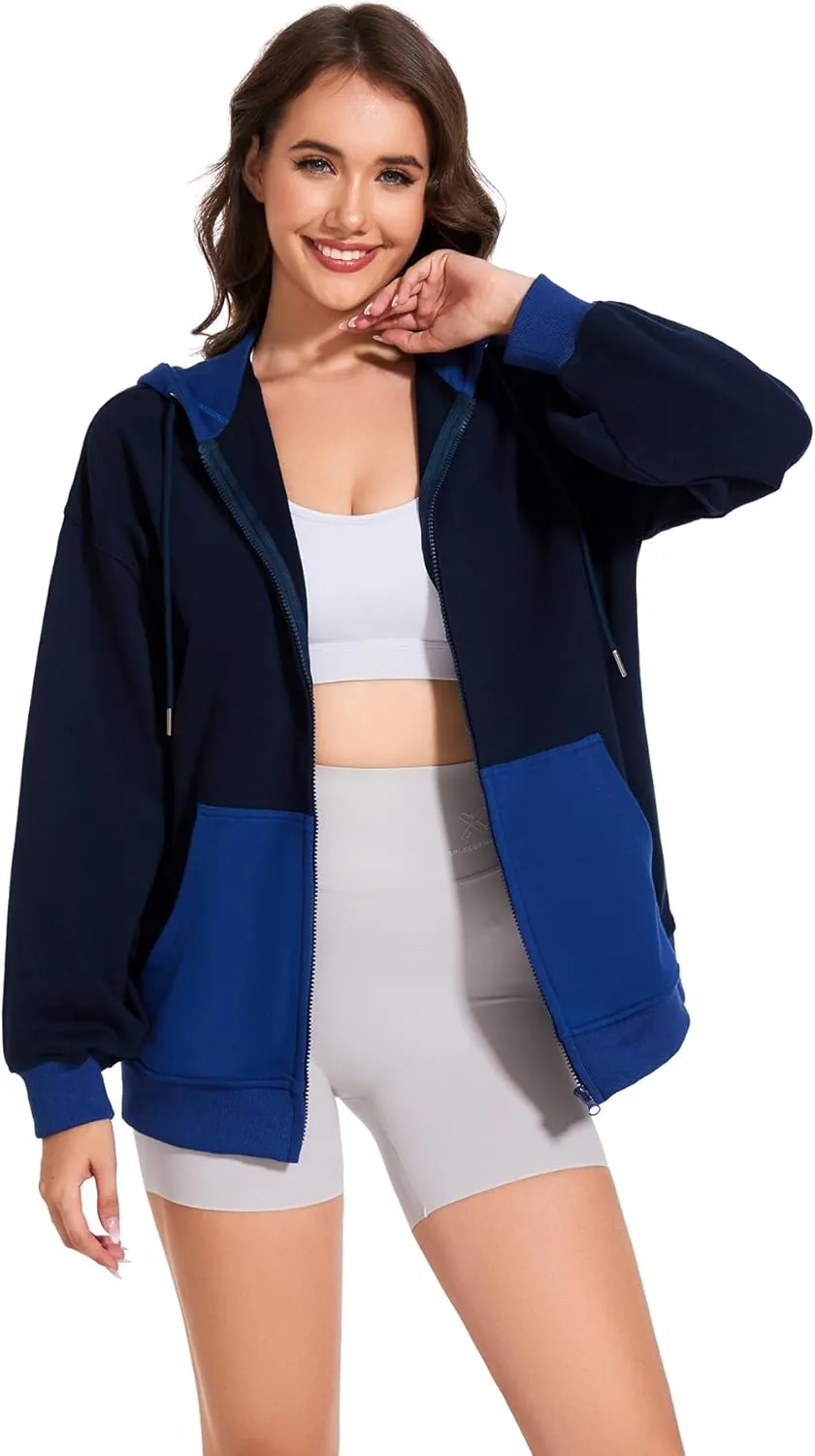 Taurus Womens Full Zip Up Hoodies Oversized Sweatshirt Casual Jacket Fashion Fall Outfits Long Sleeve Hooded with Pockets