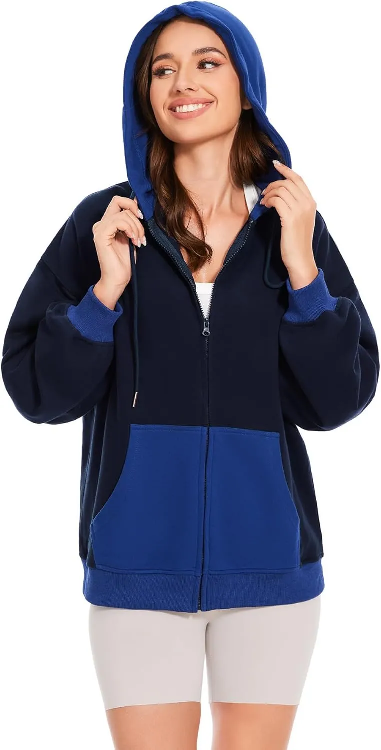 Taurus Womens Full Zip Up Hoodies Oversized Sweatshirt Casual Jacket Fashion Fall Outfits Long Sleeve Hooded with Pockets