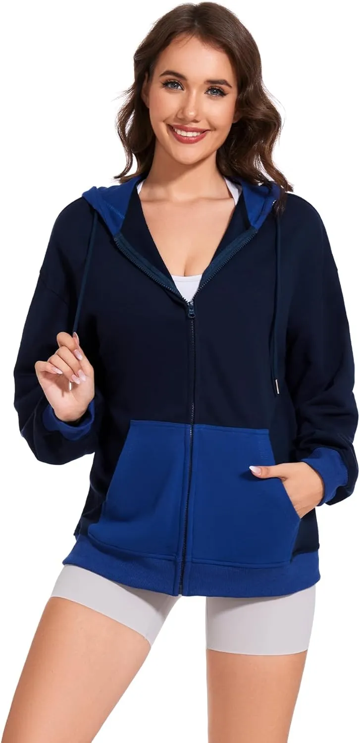 Taurus Womens Full Zip Up Hoodies Oversized Sweatshirt Casual Jacket Fashion Fall Outfits Long Sleeve Hooded with Pockets