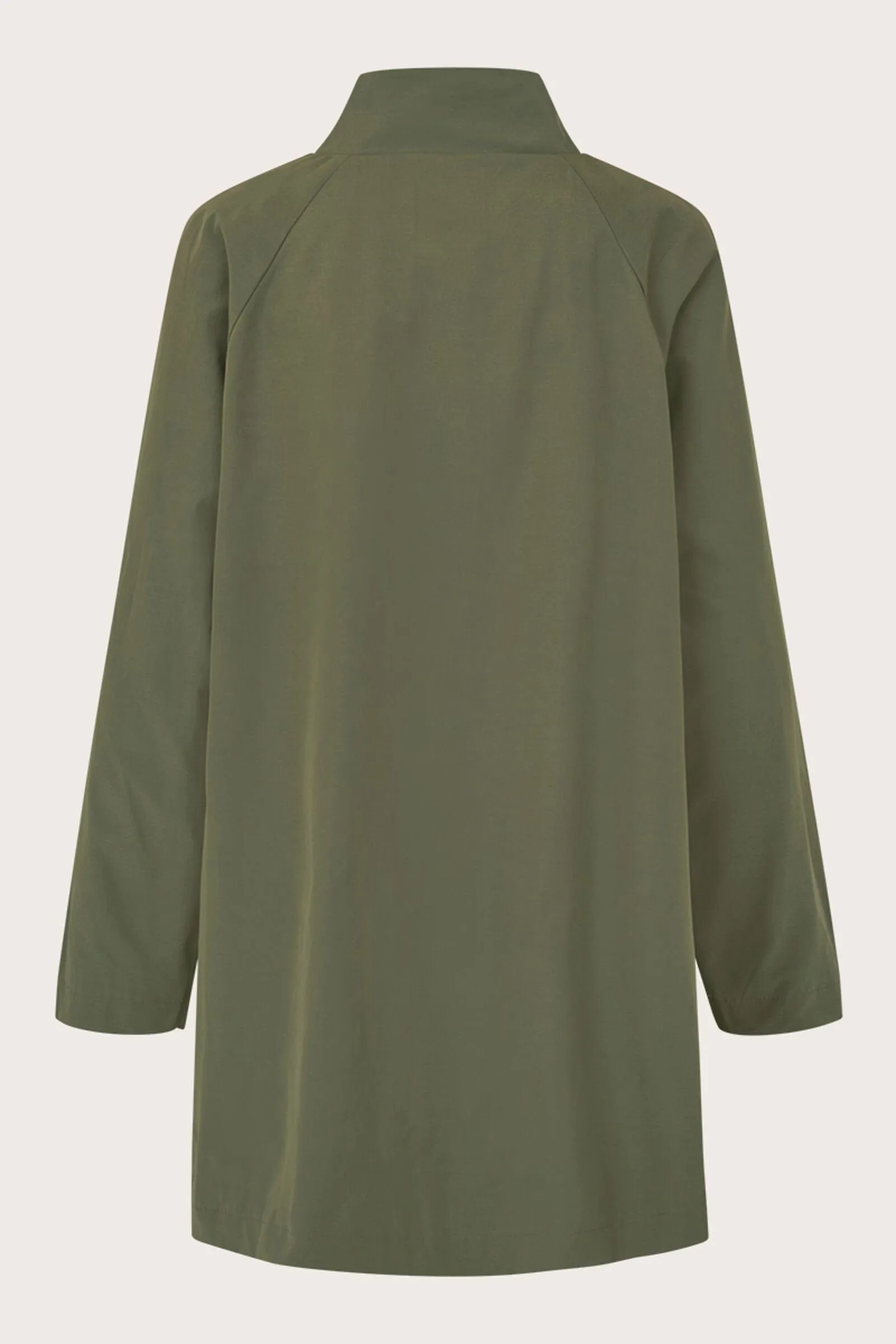 Teresa Cotton Blend Coat - Dark Lichen Green
