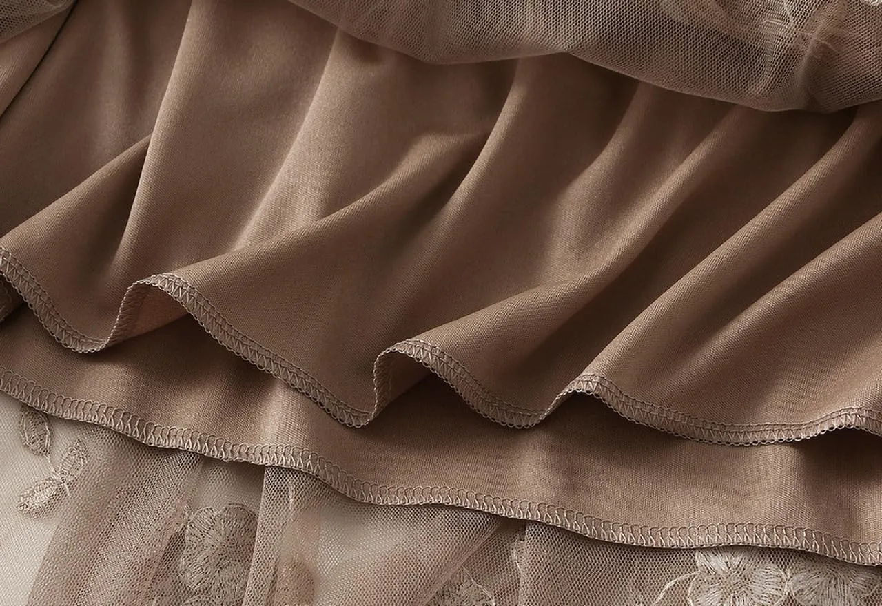 Tulle Skirts for Women High Elastic Waist Long Stylish Comfy Midi Skirt A Line Tutu Skirts for Daily, Prom, Party