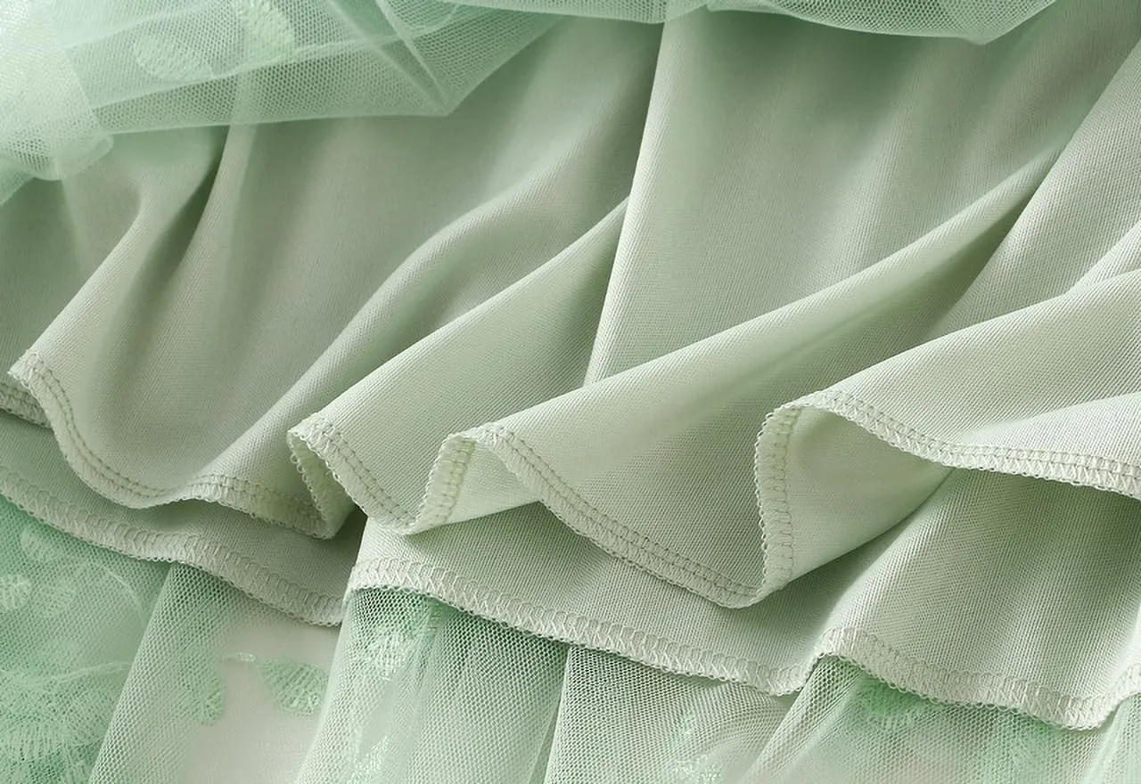 Tulle Skirts for Women High Elastic Waist Long Stylish Comfy Midi Skirt A Line Tutu Skirts for Daily, Prom, Party