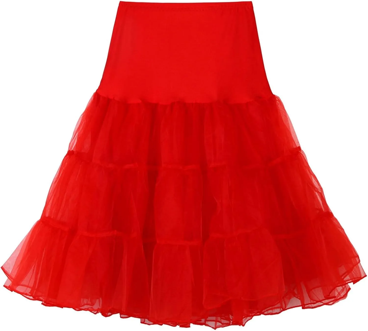 Tutu Skirts for Women Tulle Midi Knee Length Skirt Dress Adult Puffy Tutu Skirt Layered Ballet Tulle Pettiskirts