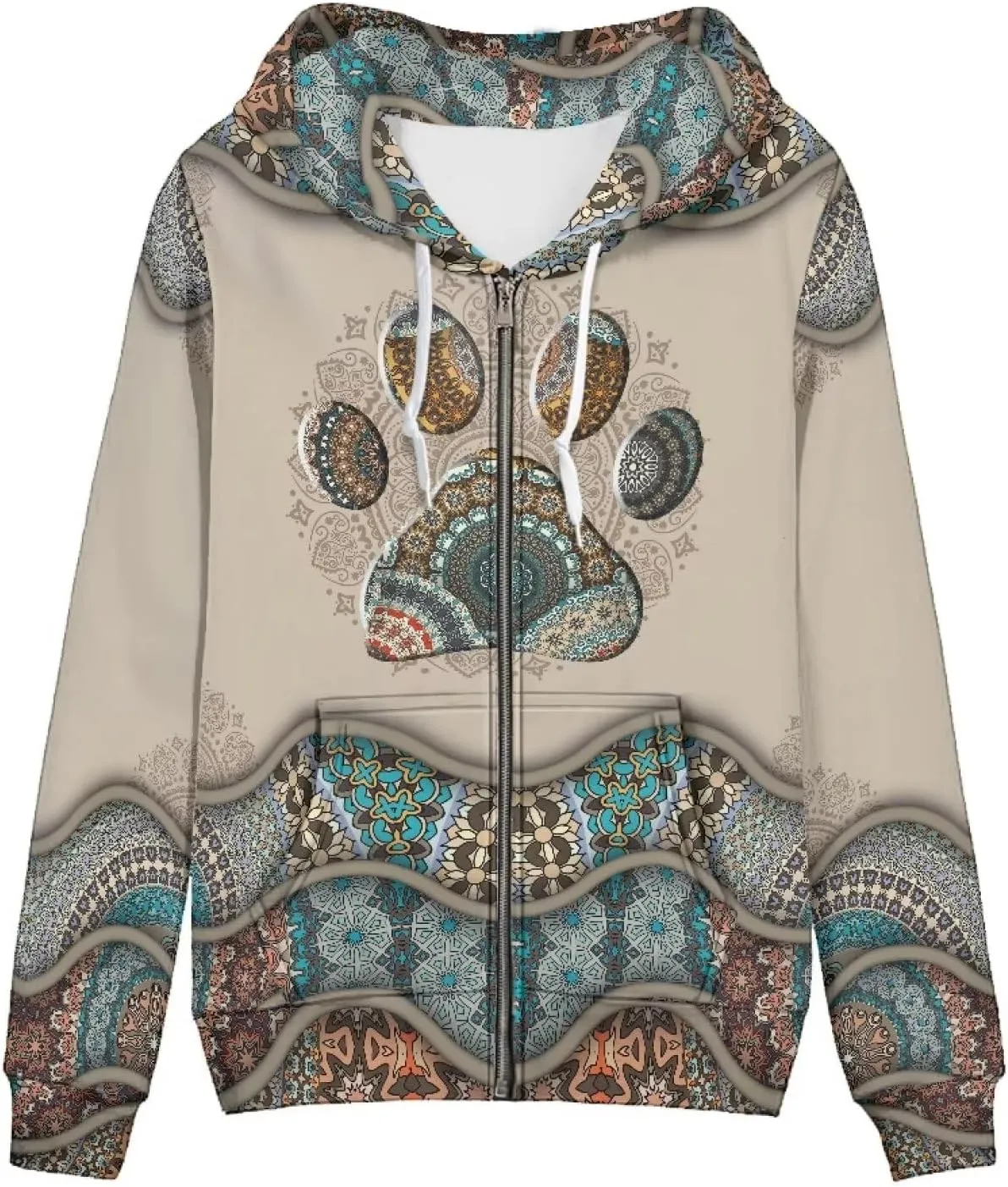 Uourmeti Hoodies Zip Up Jacket for Women Teen Girls Fall Sweatshirt XS-5XL