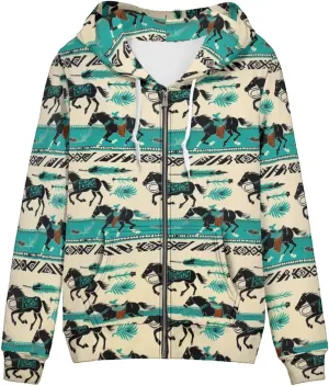 Uourmeti Hoodies Zip Up Jacket for Women Teen Girls Fall Sweatshirt XS-5XL