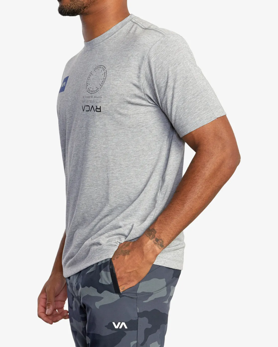 VA Mark Drirelease® Tee - Heather Grey