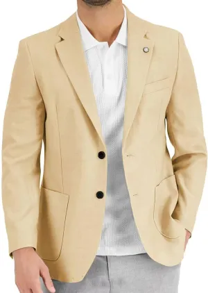 Wangyue Men's Casual Blazer Slim Fit Lightweight Jacket Casual Sport Coat Two Buttons Suit Jackets for Wedding Prom