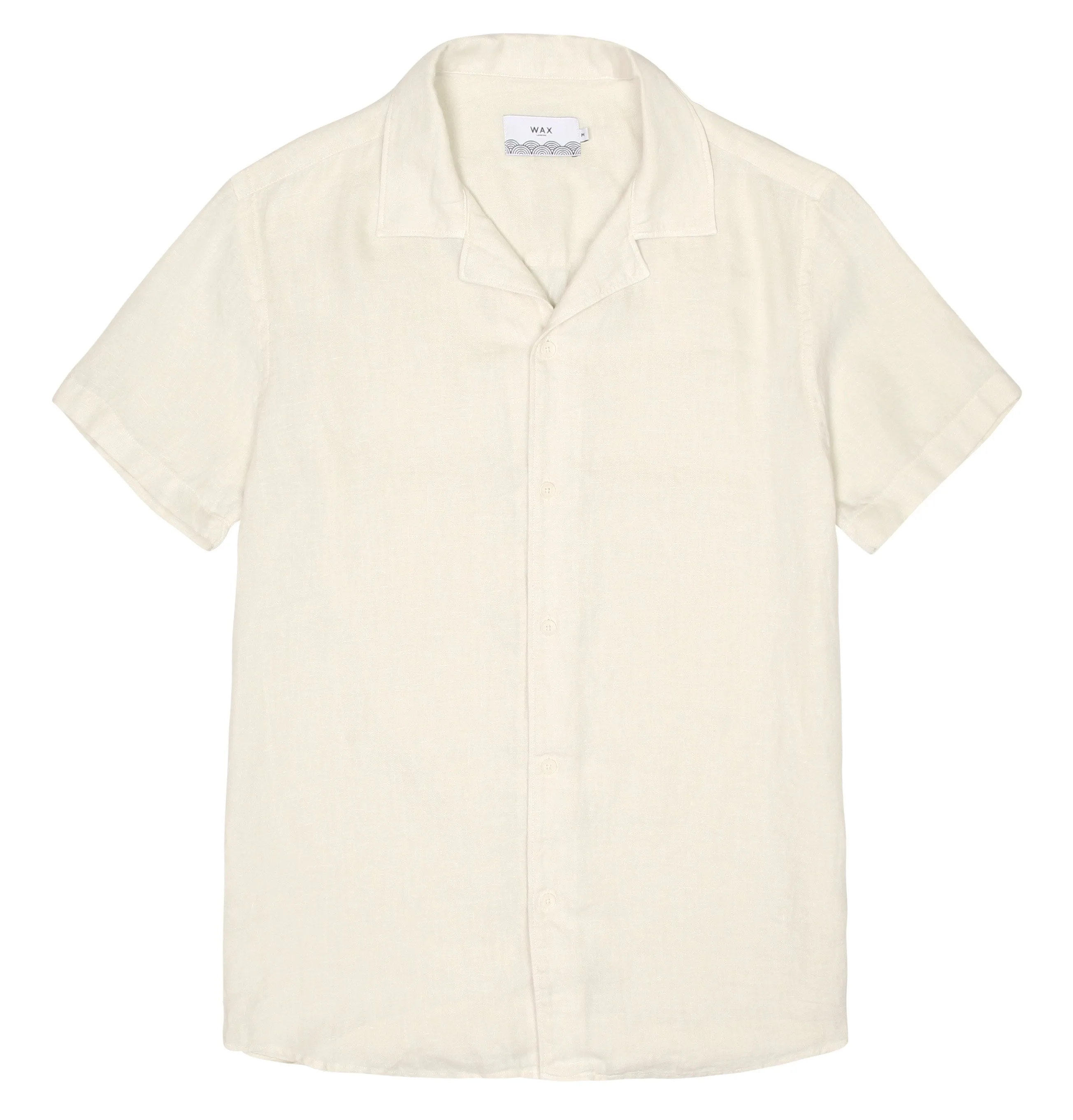 Wax London Didcot Short Sleeve Shirt – Oyster Grey Linen