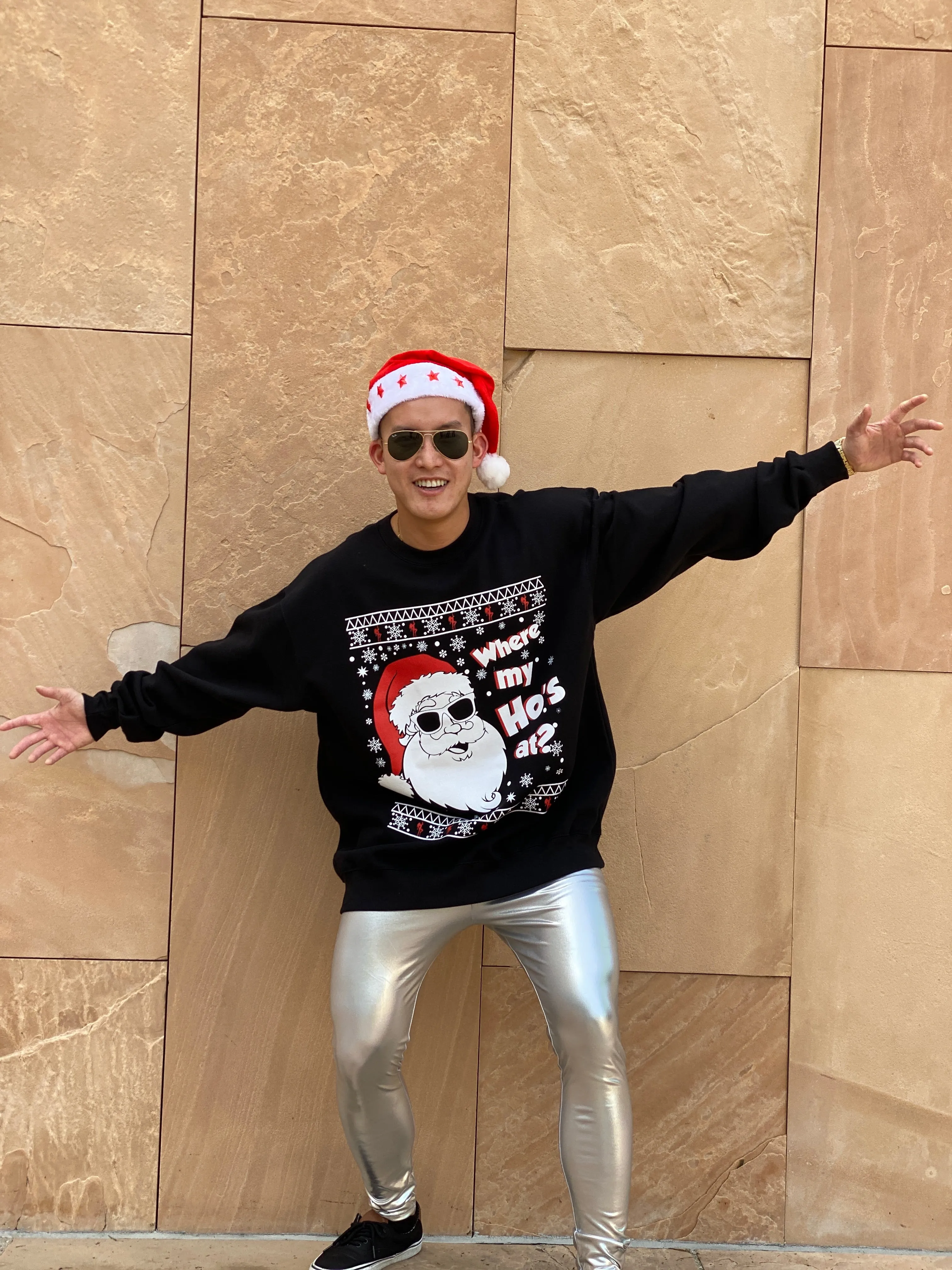 Where my Ho's at Christmas Sweater -Unisex -  Naughty Ugly Christmas Sweater