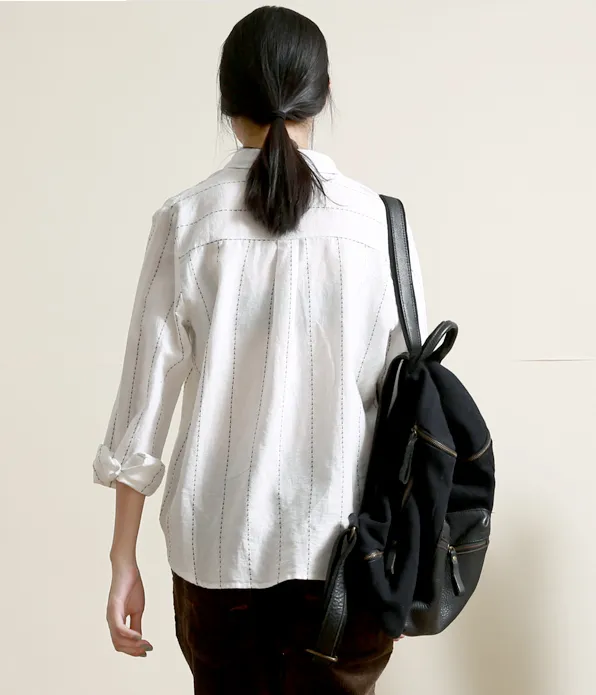 Women Casual Blouse Linen Shirts Loose Blouse Plus Size Women Tops GJ2004298