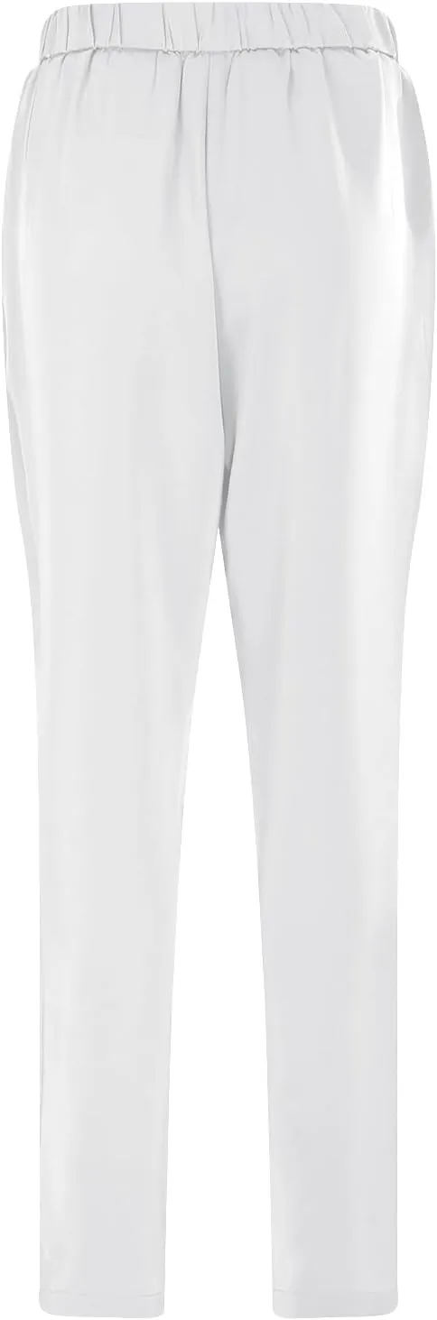 Women's Casual Loose Wide Leg Cozy Pants Winter Active Vacation Thermal with Pockets Straight Leg Fleece