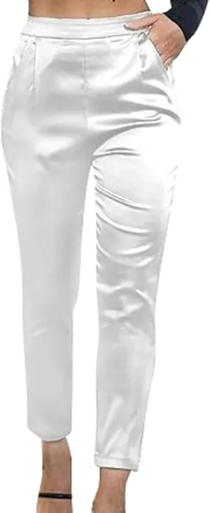 Women's Casual Loose Wide Leg Cozy Pants Winter Active Vacation Thermal with Pockets Straight Leg Fleece