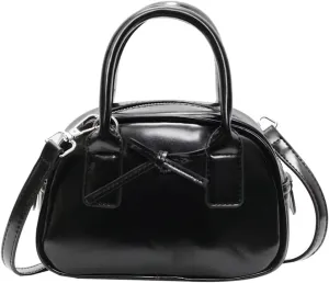 Womens Small Shoulder Handbag Cute Bow-tie Boston Crossbody Bag Soft PU Leather Hobo Bag Stylish Purse 2025