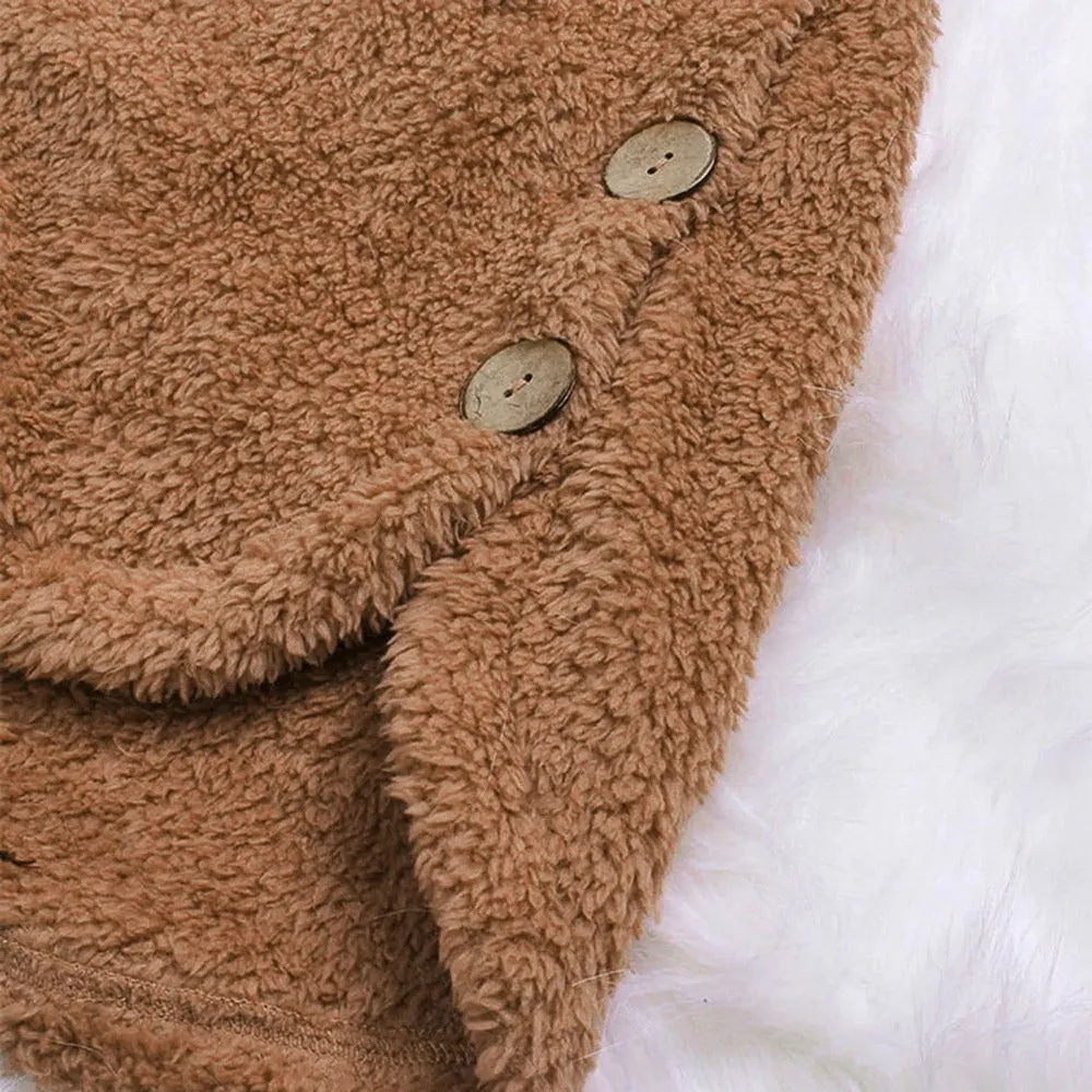 Women's Teddy Bear Cozy Coat