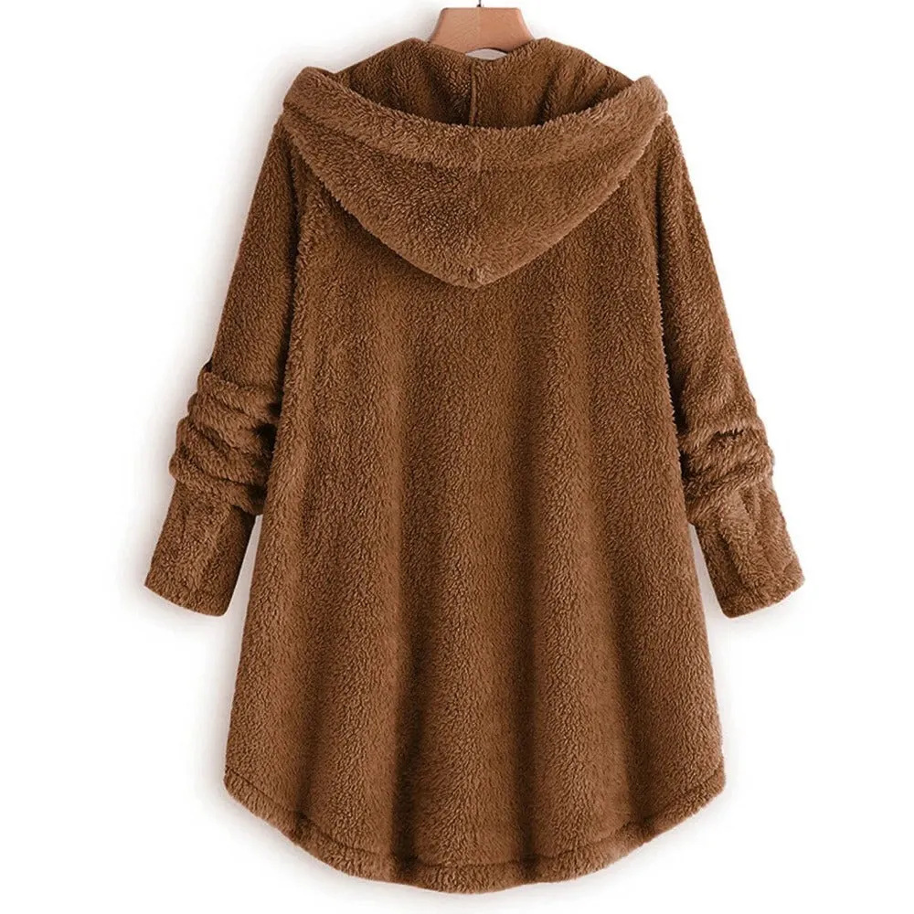 Women's Teddy Bear Cozy Coat