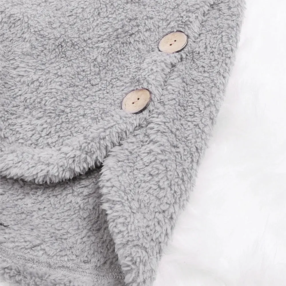 Women's Teddy Bear Cozy Coat
