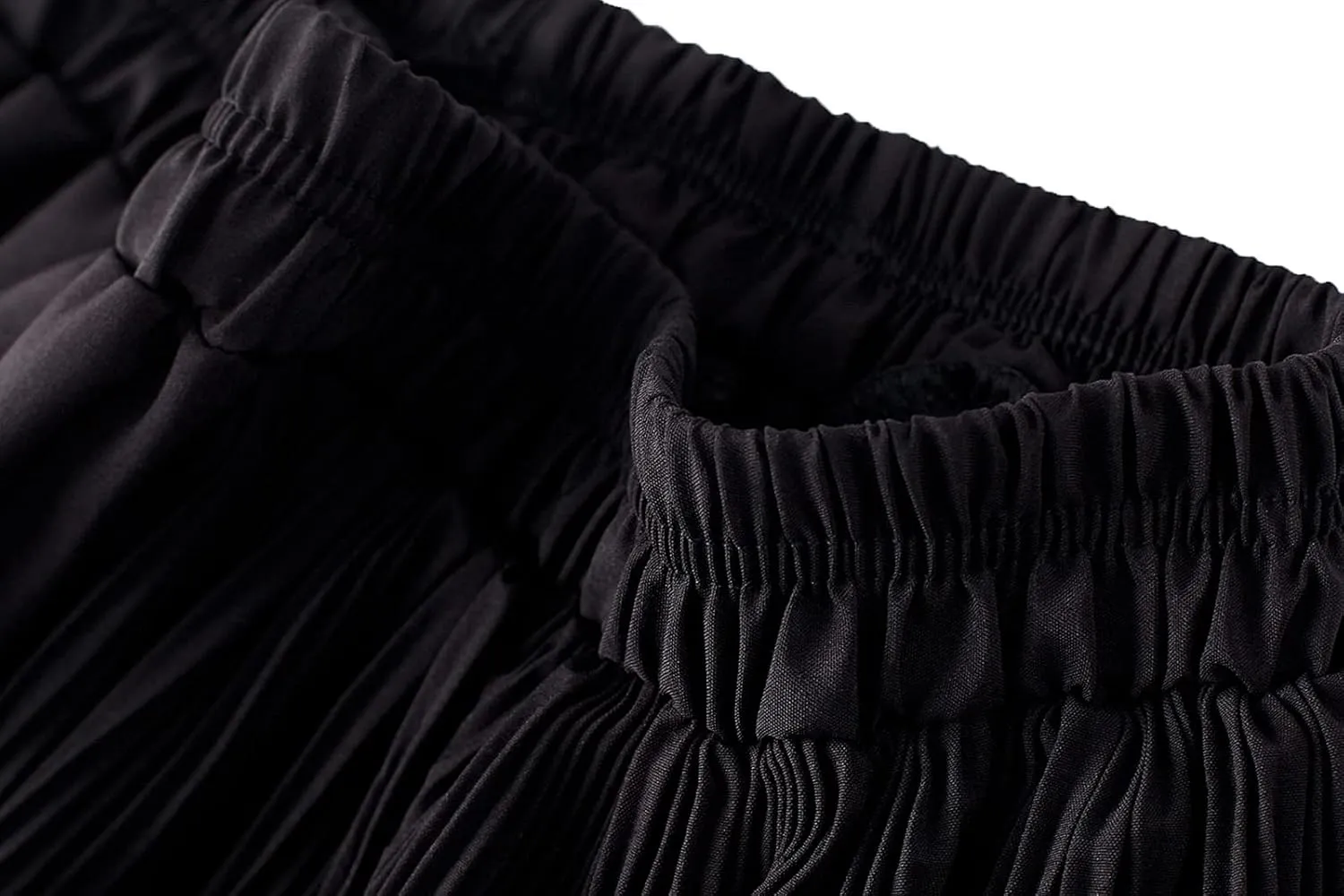 Womens Tulle Skirts Elastic Waisted Draped A-Line Pleated Long Skirt Stylish Comfy Midi Skirt