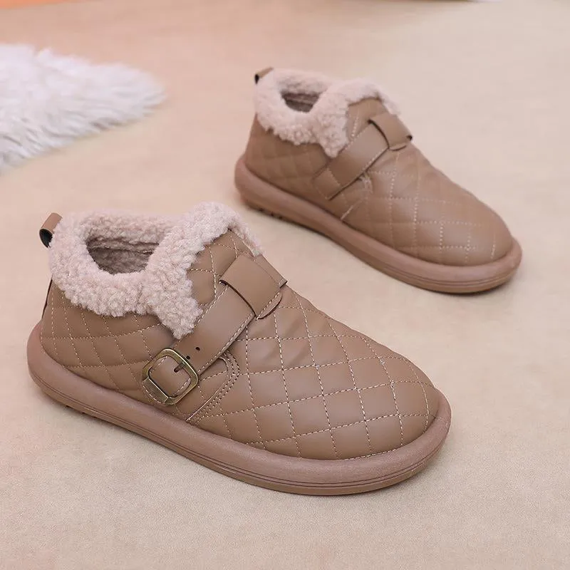 Women's Winter Plush Slip-On Flat Shoes