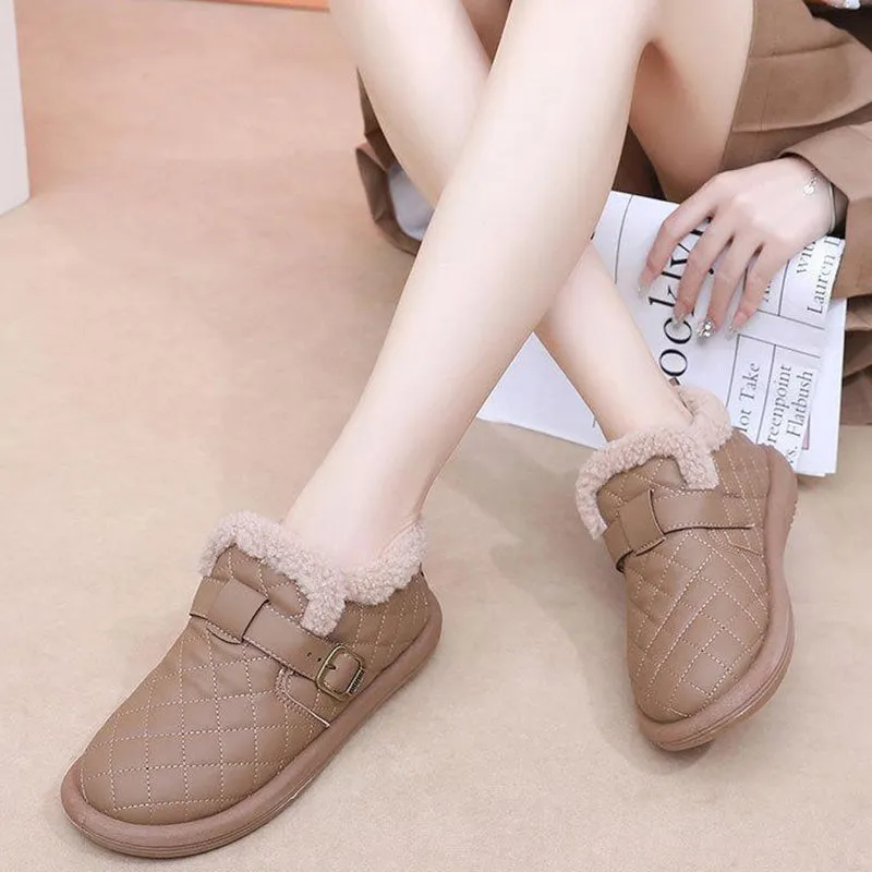 Women's Winter Plush Slip-On Flat Shoes