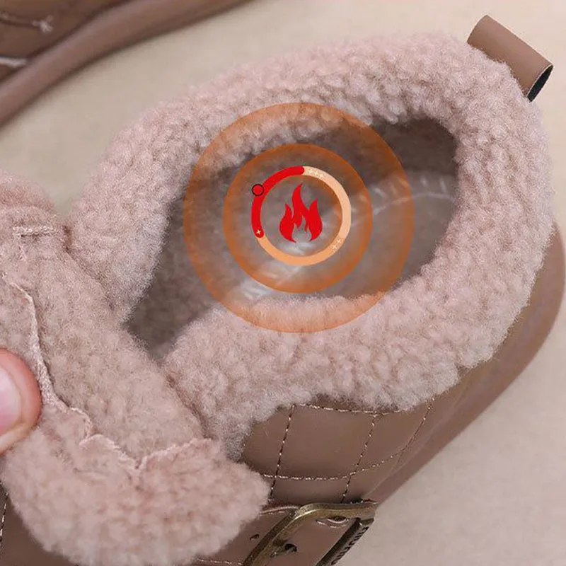 Women's Winter Plush Slip-On Flat Shoes