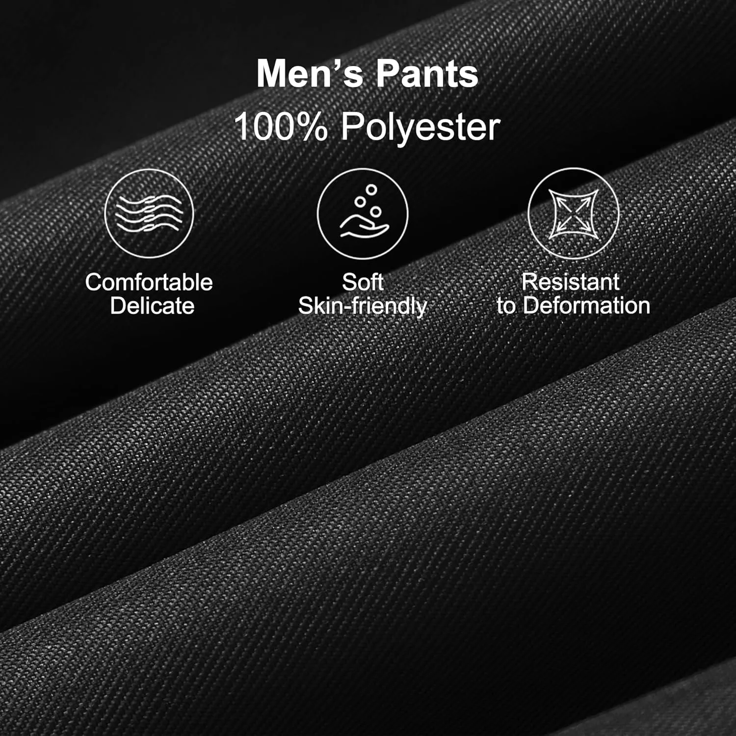 YUCENFU Men's Slim Fit Flat Front Dress Pant Expandable Waist Fashion Colored Tapered Slacks